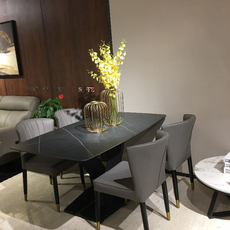 【诺亚】黑金交叉歺桌椅(1桌4椅) ￥3980.00 活动价￥10960.