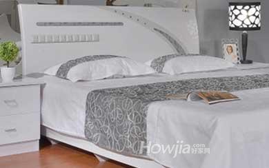 1.8米双人床板式床烤漆床高箱床箱床头板住宅家具现代简约
