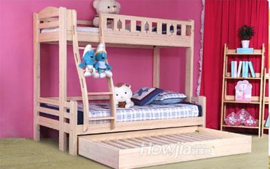 杰克丹尼家具 全实木儿童床 双层床上下床 子母床高低床 芬兰松木