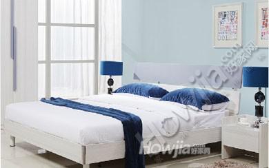 欧瑞家具-1.8米板式床简约现代木板床1.5米双人床板式家具A90T8-促销价1299-价格2300
