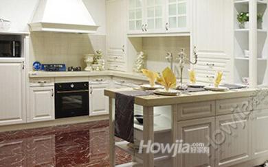 欧派橱柜 特琳娜橱柜 整体厨房定制 浪漫简欧风 时尚白色厨房