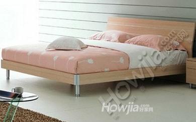 红苹果家具家私时尚简约现代1.5米1.8米排骨架板式床双人床801-23