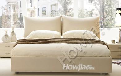 美梦思布艺床双人床1.8米软床类现代简约婚床休闲布床可拆洗