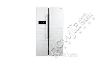 美菱(MeiLing) 606升 钢化玻璃风冷无霜对开门冰箱 BCD-606WBD