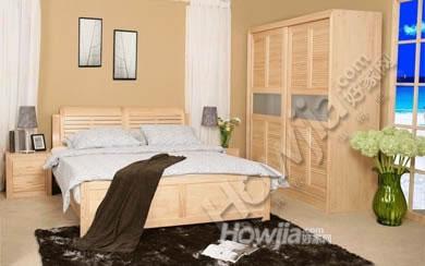 雅风家居 床 实木床 双人床 新西兰松木 家具 100%原木 无贴皮