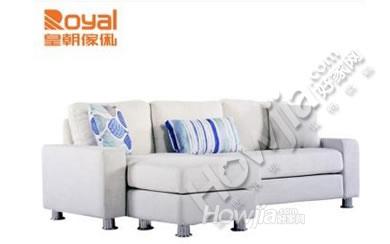 皇朝家私 QKS1201-1客厅小户型三人位布艺布料组合沙发