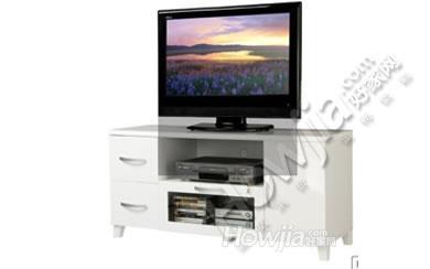Homestar/好事达 新品现代简约实木电视柜组合白色高光烤漆欧式双层带抽5779