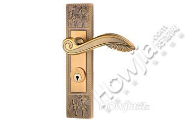 顶固正品 中式门锁 仿古执手锁 房门锁梅兰竹菊系列 XL868818