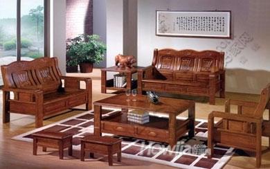 一品木歌 简约现代中式 实木沙发 219#客厅组合特价 三人