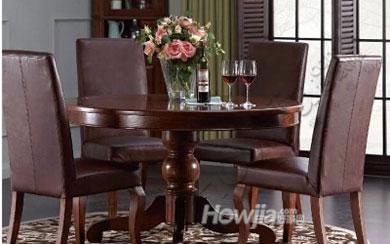 北美之家美式家具森林居圆形餐桌、餐椅全系列正品代购