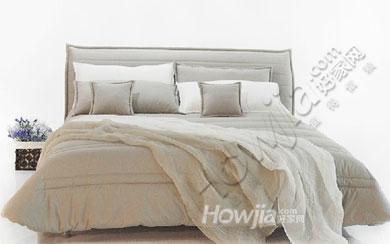 布兰卡赫尔班纳现代简约整体布艺软床套装淡雅大气组装双人床