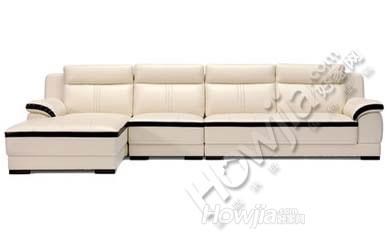红苹果沙发 客厅转角真皮沙发组合 进口牛皮沙发皮艺沙发 AP6108