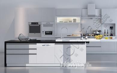 特权订金 皮阿诺整体橱柜定做 定制装修厨房厨柜 现代L型第六感