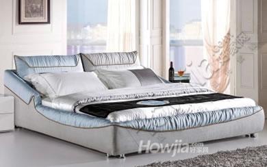 爱蒙 现代简约布床 小户型布艺床 1.8米双人软床 1.5米婚床 特价